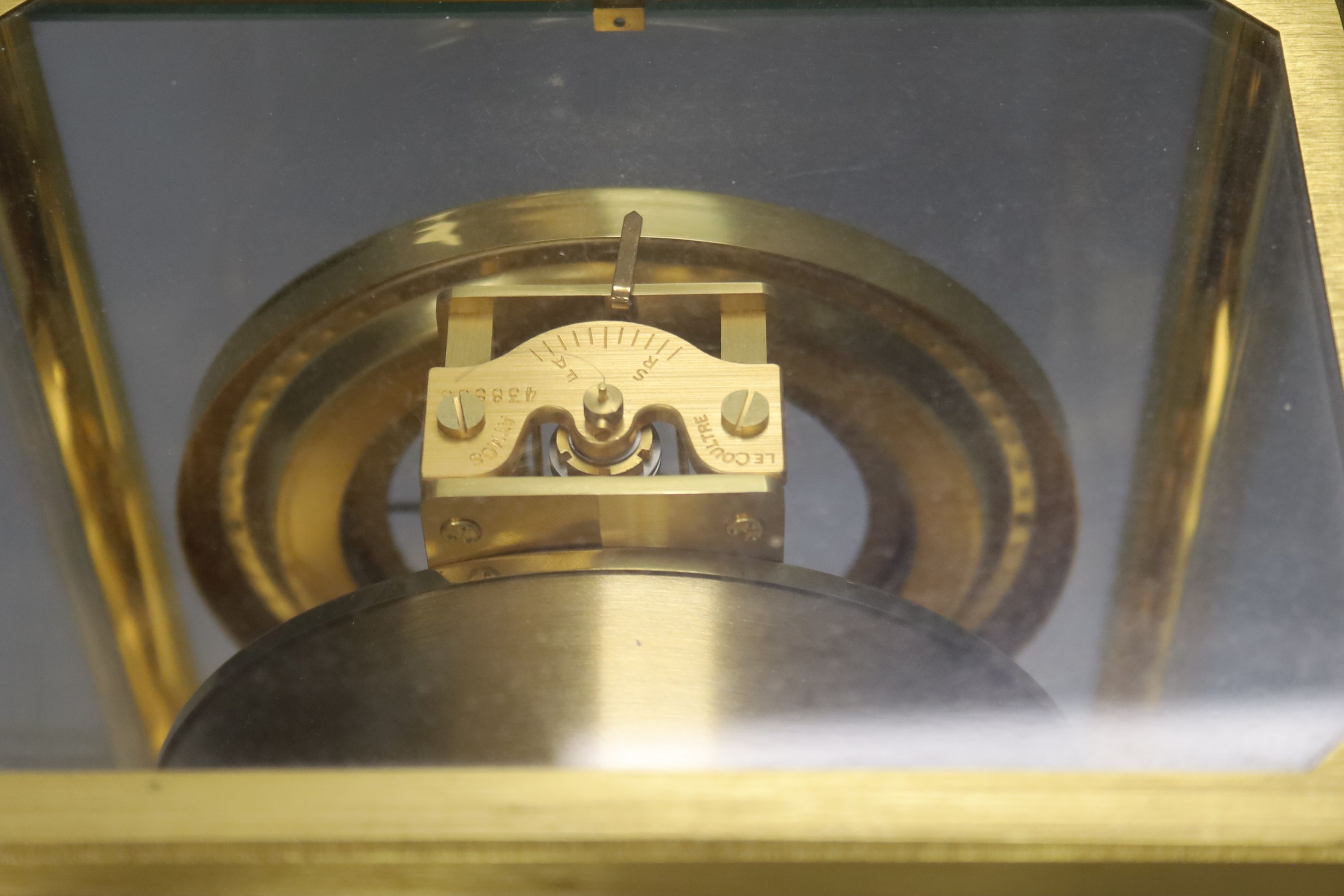 A Jaeger Le Coultre Atmos clock, height 24cm